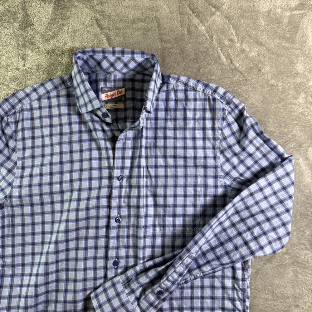 Johnnie-O Hangin' Out Plaid Button Down Long Sleeve Shirt Small
